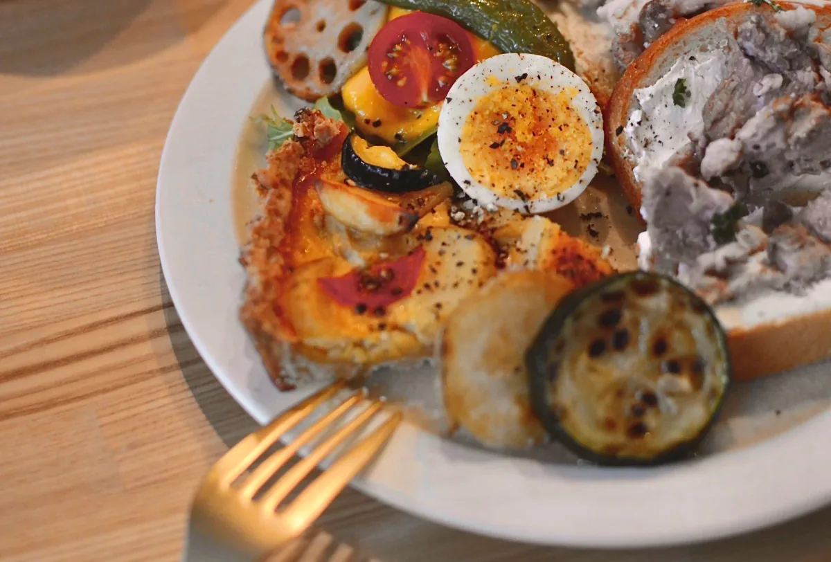 ワンプレートのブランチ