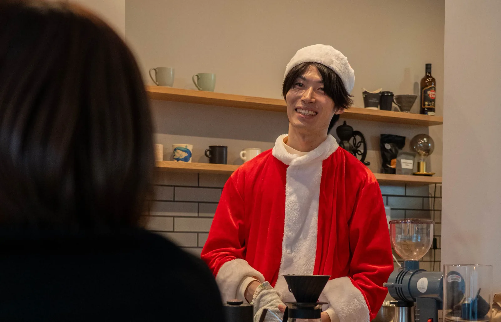 クリスマスイベントのスタッフ